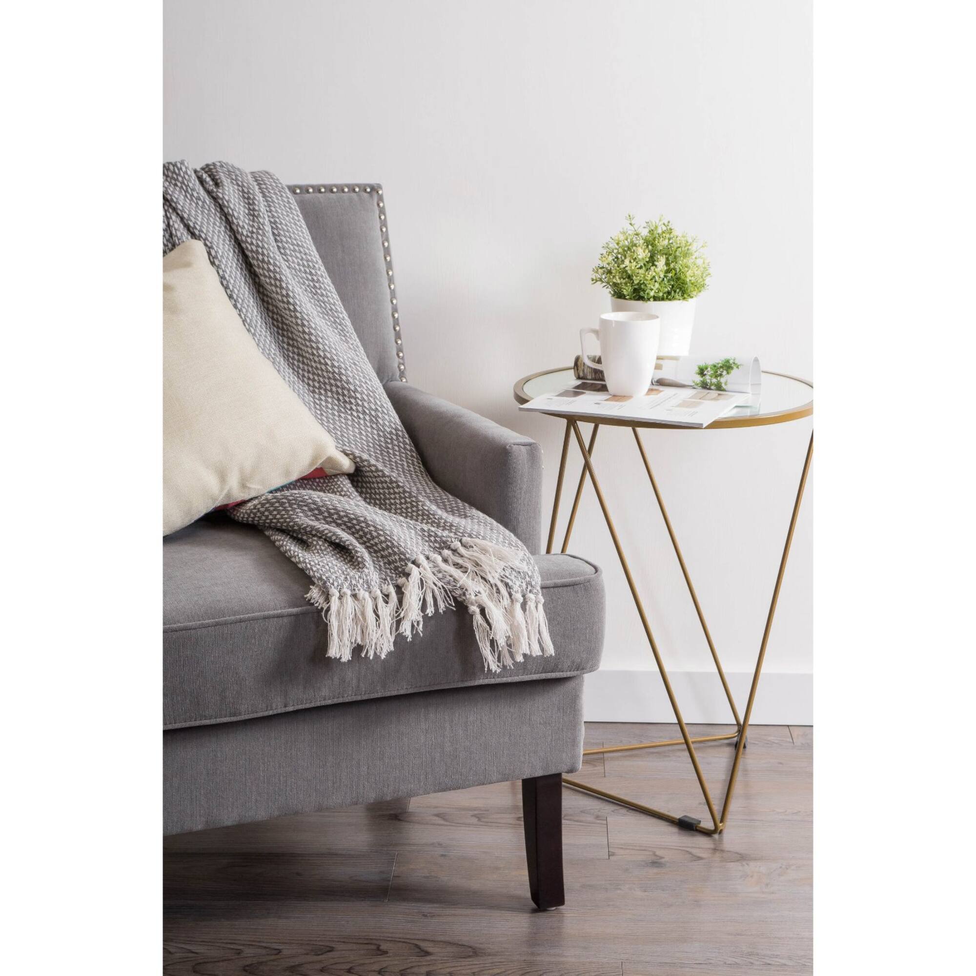DII® Gray Woven Throw